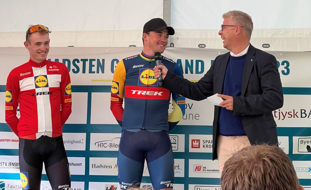 ByensNyts udsendte interviewer Mads Pedersen og Mattias Skjelmose i Fanzonen i 2023